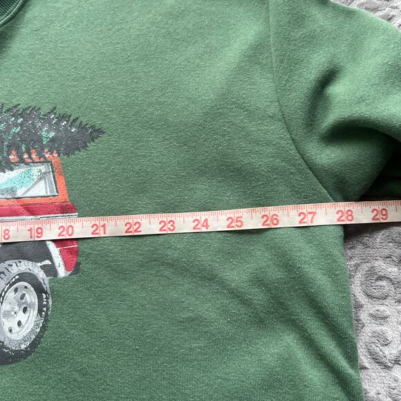 Ford Bronco Christmas Truck Green Sweatshirt XL - Picture 8 of 9